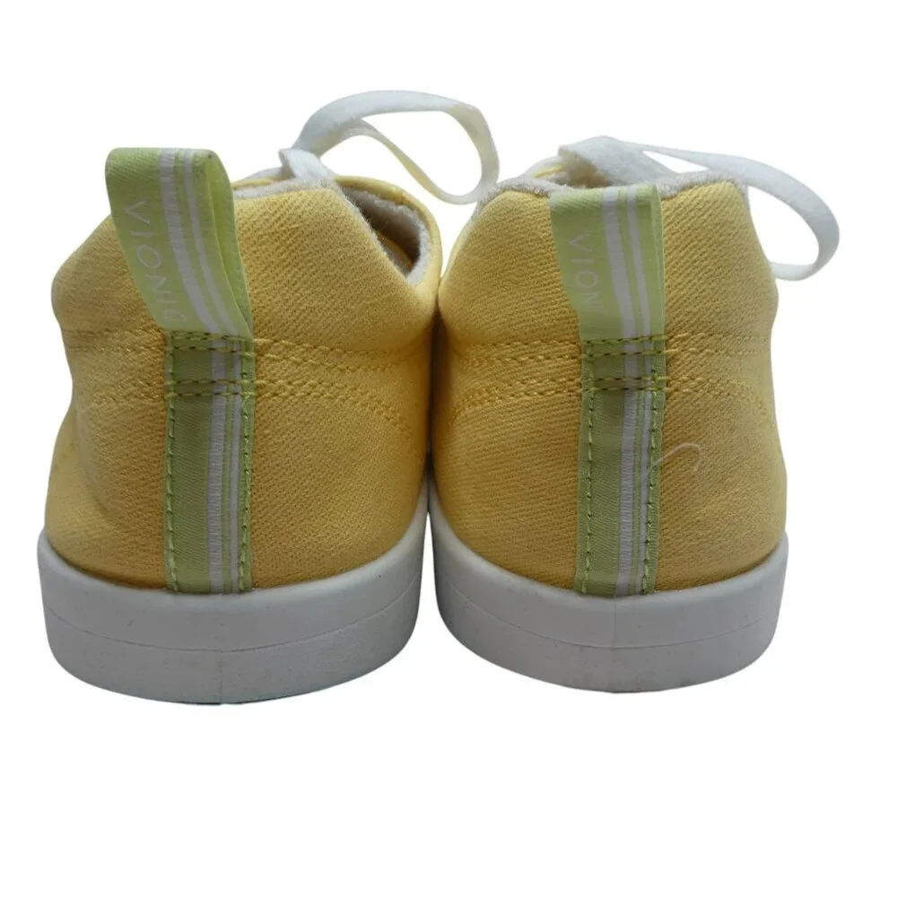 Vionic‎ Beach Stinson Yellow Canvas Lightweight Sneakers Womens 8.5